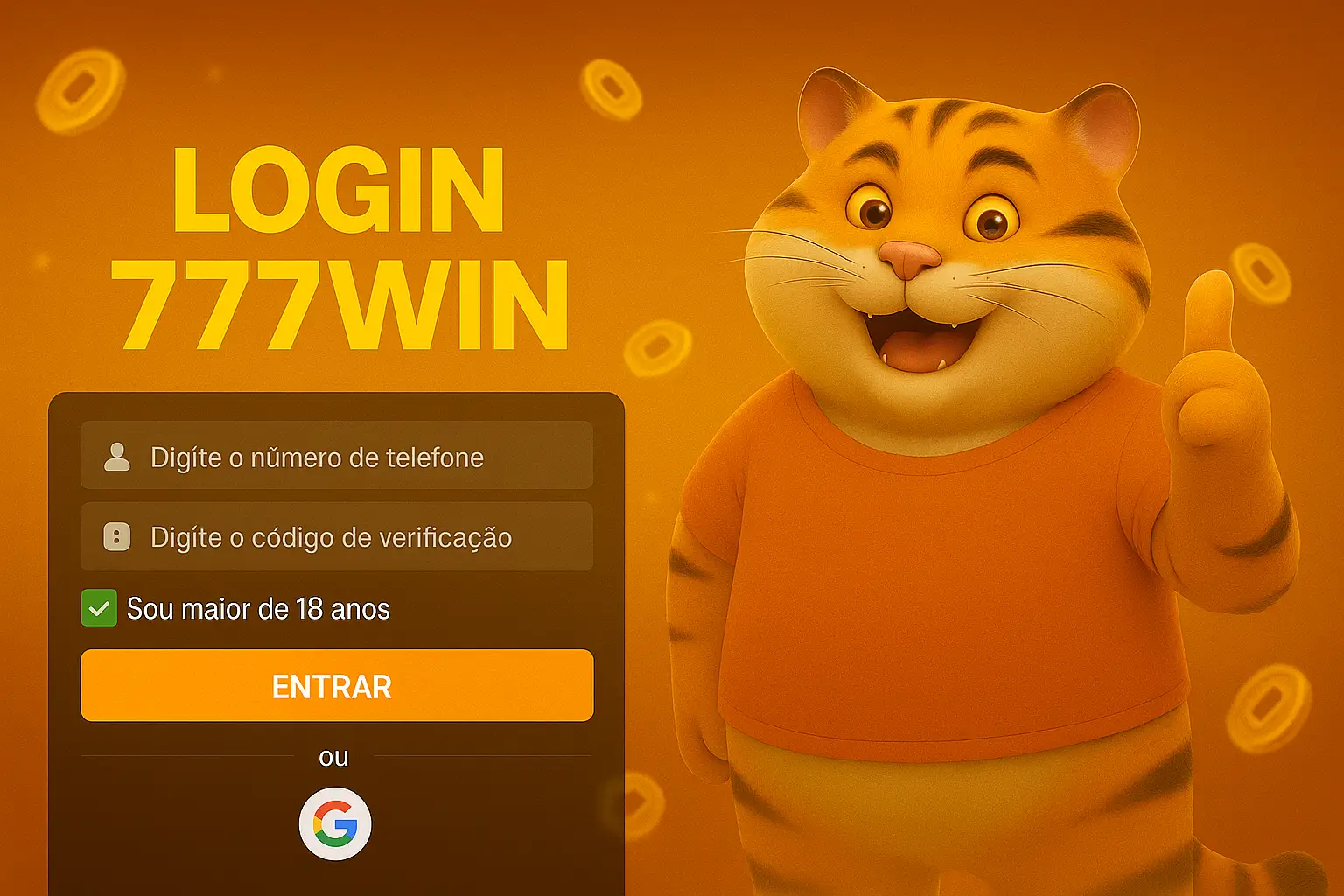 Criar uma nova Conta no plataforma 777WIN